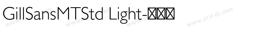 GillSansMTStd Light字体转换